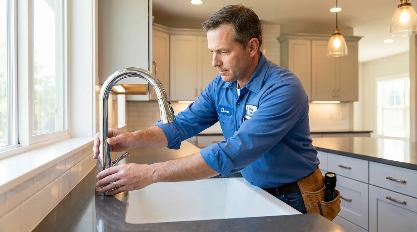 Kitchen faucet installation by Johns Plumbing LLC in Gresham