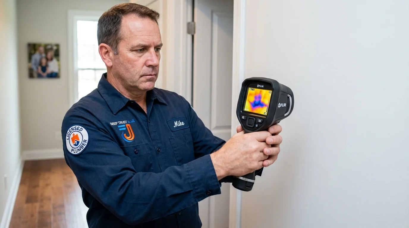 Thermal imaging leak detection by Johns Plumbing LLC in Gresham